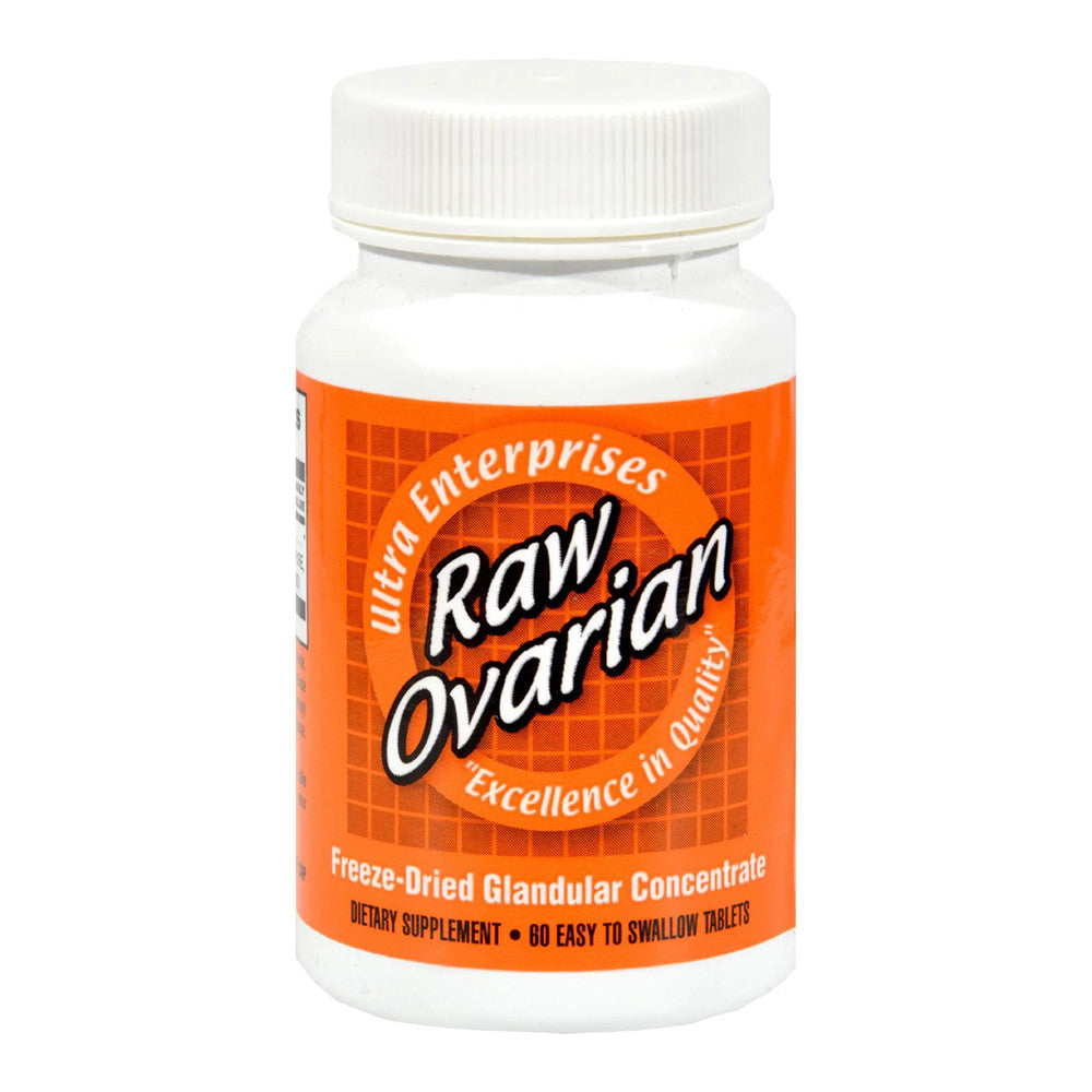 Ultra Glandular Concentrate Raw Ovarian Supplement Tablets, 60 Ea